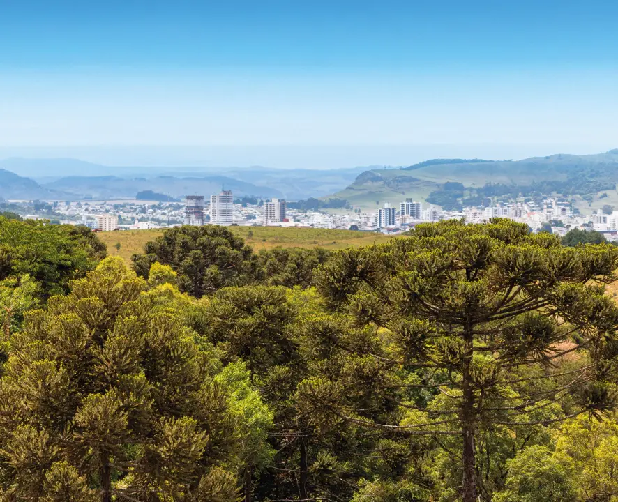 Vista panorâmica de Lages a partir do La Sierra