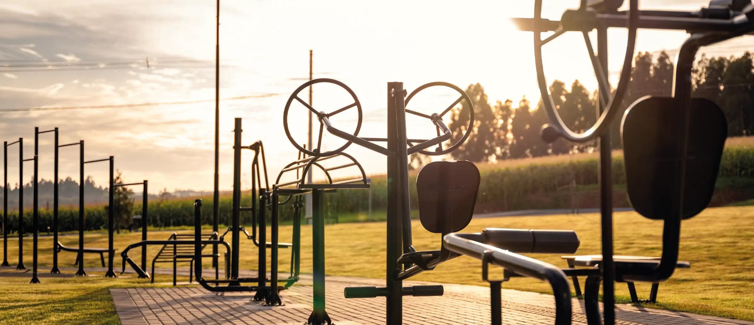 Espaço fitness ao ar livre do Parque Siena
